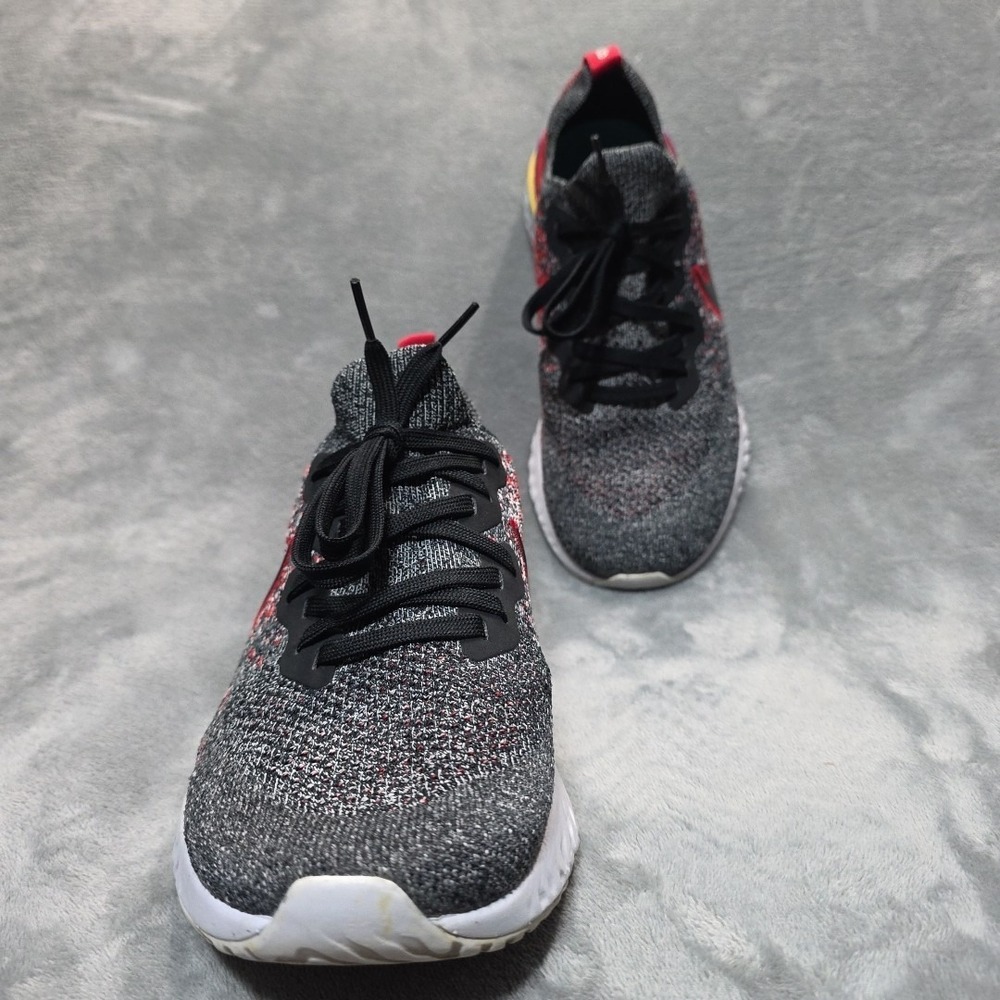 Size 8.5 -‎ Nike Epic React Flyknit 2 Black University Red